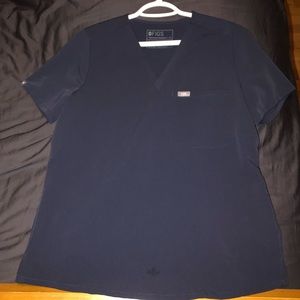 Catarina™ One-Pocket Scrub Top - Soft Navy -Medium